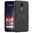 Dual Layer Rugged Tough Shockproof Case & Stand for Nokia 3.2 - Black